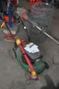 *Petrol Driven Rotary Lawnmower, Petrol Driven Strimmer and a Electric Strimmer