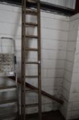 *Twenty Rung Double Extending Ladder