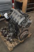 *Mercedes 2.7L Diesel Engine with Damage to Block and Spare Crank Shaft