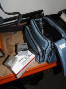 Camera Bag Containing Assorted Canon Camera Accessories, Flash Leads, Mini Tripod, Filters, etc.