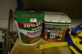 Two Tubs of Ronseal Fence Preservative