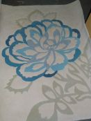 Cream & Floral Rug 4' by 5'