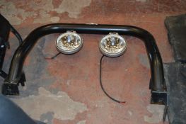 Land Rover Defender Bull Bar with Britax Spotlight