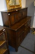 Darkwood Sideboard Dresser with Paneled Doors