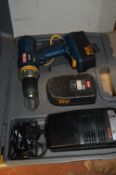 Ryobi 18V Cordless Drill with Spare Battery, Charger and Carry Case