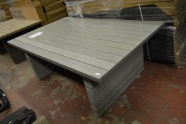 *George at Home Rattan Effect Patio Table with Composite Wood Top Model: 1623973