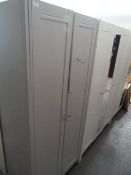 *Grey Double Door Wardrobe (Damaged)