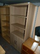 *Light Oak Open Fronted Bookcase