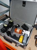Camera Case Containing Vivitar Sunpak, Flash Heads, etc.
