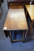 Oak Drop Leaf Dining table on Barley Twist Legs