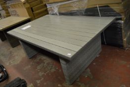 *George at Home Rattan Effect Patio Table with Composite Wood Top Model: 1623973