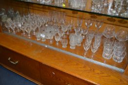 Quantity of Glassware Ranging from Liquors to Goblets Predominantly Edinburgh Crystal