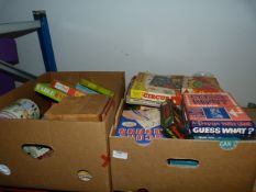 Two Boxes of Vintage and Other Children's Games