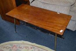 Walnut Topped Coffee Table on Dansette Legs