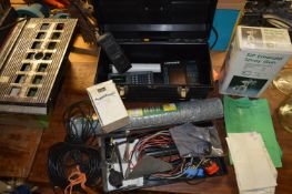 Toolbox Containing Assorted Marine Equipment Including Lowrance X-60, Navstar 2000, VHF Radio and