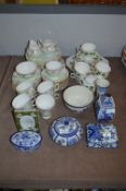 Royal Vale Part Tea Service, Colclough Part Tea Set, Decorative Blue & White Ware, etc.