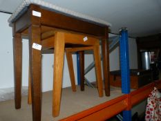 Meredew Piano Stool and a Vintage Oak Stool