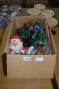 Box of Vintage Christmas Decorations