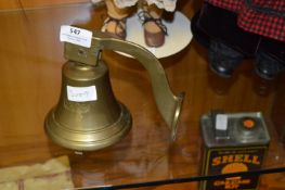 Brass Bell Stamped 1824 Depicting a Gryphon