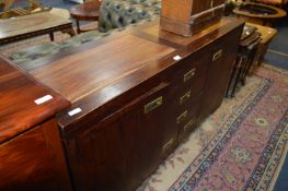 Solid Wood Sideboard with Two Doors and Five Drawers