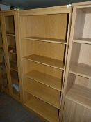 *Light Oak Open Fronted Bookcase
