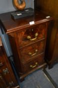 Bur Walnut Three Height Chest of Drawers