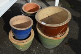 Nine Assorted Garden Planters