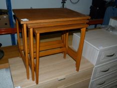 Nest of Three Teak Tables