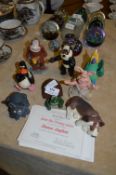 Eight Danbury Mint Creature Comforts Figures