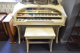 Wurlitzer Electric Organ with Stool