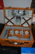 Cane Cased Picnic Hamper