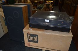 Dual 505 Record Player with Speakers