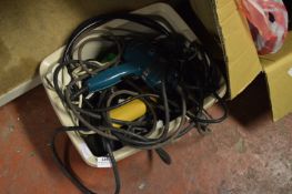 Box Containing Black & Decker Drill, Hair Dryers, etc.