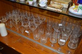 Collection of Cut and Other Glassware
