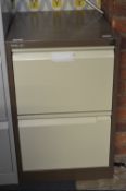 Two Drawer Foolscap Filing Cabinet (Coffee & Cream)