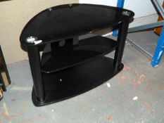 Black Glass TV Stand