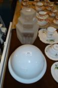 Two Vintage Glass Light Shades