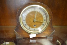 Oak Napoleon Hat Mantel Clock