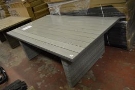 *George at Home Rattan Effect Patio Table with Composite Wood Top Model: 1623973