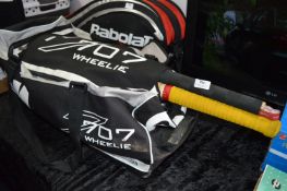 Cricket Sports Bag Containing Cricket Bats and Clothing