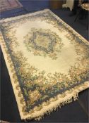 Floral Patterned Chinese Rug 9'3