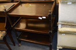 Oak Three Teir Dinner Trolley