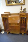 Oak Bureau Display Unit