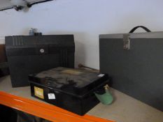 Two Filing Boxes and a Deed Box