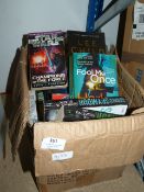 Box Containing Assorted Paperback Books Science Fiction