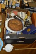 Box Containing Assorted Decorative China; Oriental Tea Set, Luter Coffee Pot, Lord Nelson Pottery,