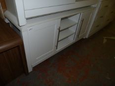 *White Home Media Unit with Shelves and Cupboards