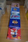 Five Disney Box Sets of Collectors Trading Cards; Hercules, Aladdin, Cinderella, Snow White and