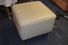 Vinyl Cover Pouffe Stool