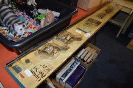 Black Metal Curtain Pole Set 48